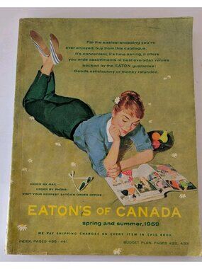 Eaton's of Canada 1959 Spring and Summer Catalog Vintage Fashion Style 50s MCM